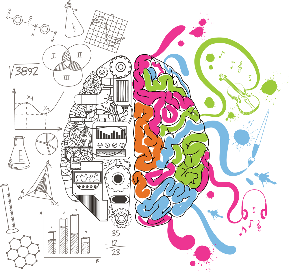 Illustration of a human brain rendered as a network of glowing neural connections